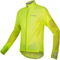Endura Men's FS260-Pro Adrenaline Race Cape II - Lightweight, Waterproof & Breathable Cycle Shell Hi-Viz Yellow, Medium