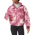 Levi's Women's Cinch Waist Puffer Jacket, Deep Pink Tie Dye, X-Small