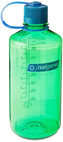 Nalgene Sustain Tritan BPA-Free Water Bottle Made with Material Derived from 50% Plastic Waste, 32 OZ, Narrow Mouth, Parrott Green