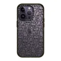Casetify Impact Case for iPhone 14 Pro - Funny Doodle Kitty Cats Pattern - Glossy Black Re