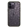 CASETiFY Impact iPhone 14 Pro Max Case [4X Military Grade Drop Tested / 8.2ft Drop Protection] - Funny Doodle Kitty Cats Pattern - Glossy Black