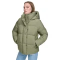 Levi's Women's Selma Hooded Puffer Jacket, Lichen Green, Large