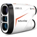 AOFAR GX-6F PRO Golf Rangefinder Update Version, with Slope and Angle Switch, Flag Lock with Pulse Vibration and Closer Scanning, Continuous Scan, Measures up to 600 Yards, White Color