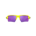 Oakley Men's Oo9188 Flak 2.0 XL Rectangular Sunglasses, Neon Yellow/Prizm Road, 59 mm