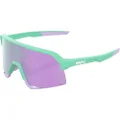 100% S3 Sport Performance Cycling Sunglasses - Vented Baseball, Road Bike, & Triathlon Racing with Interchangeable Lens, Soft Tact Mint, One Size
