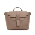 Senreve Mini Maestra Bag, 100% Genuine Italian Leather Women's Handbag, Crossbody, Shoulder Bag, Backpack, Latte, One Size
