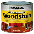 Ronseal Quick Drying Woodstain Satin 250ml, Antique Pine