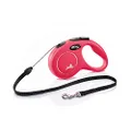 FLEXI Classic Red Small Corded Dog Lead 5M 12kg