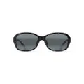 Maui Jim Women's Koki Beach Polarized Fashion Sunglasses, Black and Grey Tortoise/Neutral Grey Polarized, Medium