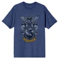 Harry Potter Hogwarts House of Ravenclaw Crest & Eagle Men's Burgundy Tee T-Shirt Shirt-Small