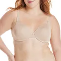 Hanes Ultimate Women's ComfortBlend T-Shirt Soft Underwire Bra DHHU02, Stripe Nude, 36A