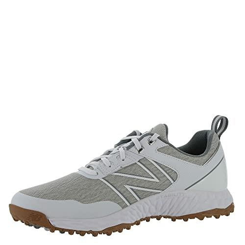 New Balance Men's Fresh Foam Contend Golf Shoe, White, 11 Wide, White, 11 Wide