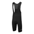 LE COL Men’s Sport Cargo Thermal Bib Shorts | Fleece Lined Cycle Shorts | Padded Chamois Cycling Pants Gel Inserts | XS - 3XL, Black, Large