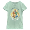 Fifth Sun Girls' Hogwarts School Crest T-Shirt, Mint, X-Small