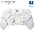 PDP Victrix Pro BFG Wireless Gaming Controller for Playstation 5 / PS5, PS4, PC, Modular Gamepad, Remappable Buttons, Customizable Triggers/Paddles/D-Pad, PC App White
