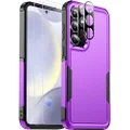 SPIDERCASE Designed for Samsung Galaxy S24 Plus Case, [10 FT Military Grade Drop Protection] Heavy Duty Shockproof Phone Case for Galaxy S24 Plus 2024, Dark Purple