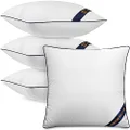Utopia Bedding Throw Pillows Insert (Set of 4, White), 18 x 18 Inches Decorative Indoor Pillows, Cushion Stuffer for Bed and Couch