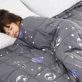 Topcee Kids Weighted Blanket 7lbs for Boys and Girls 40''×60'' Grey Children Heavy Blanket for Sleeping