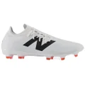 New Balance Unisex Furon Pro V7+ FG Soccer Shoe, White/Black, 10.5
