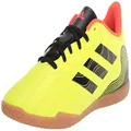 adidas Unisex-Adult Copa Sense.4 Indoor Soccer Shoe, Team Solar Yellow/Black/Solar Red, 11.5 Women/9 Men