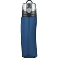 Thermos Nissan Intak Hydration Water Bottle with Meter, Dark Blue, 24 Ounce, (HP4000MBTRI6)