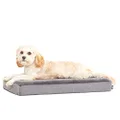 Barkbox Memory Foam Platform Dog Bed | Plush Mattress for Orthopedic Joint Relief (Small, Grey)