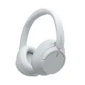 Sony WH-CH720NW Noise Canceling Wireless Bluetooth Headphones - Built-in Microphone - up to 35 Hours Battery Life and Quick Charge - Matte White