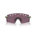 Oakley Men's Oo9235 Encoder Strike Vented Rectangular Sunglasses, Fern Swirl/Prizm Road Black, 39 mm