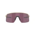 Oakley Men's Oo9463 Sutro Lite Rectangular Sunglasses, Matte Sand/Prizm Road Black, 39 mm