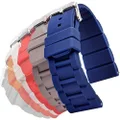 Alpine Sporty Silicone Watch Band 26, 28, 30 mm | Waterproof Silicone Watch Strap in Black, Blue, White, Red, Orange, Grey Colors, BLUE, 26MM, Traditional