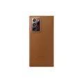 SAMSUNG Galaxy Note20 Ultra 5G Case, Leather Back Cover - Brown (US Version) (EF-VN985LAEGUS)