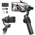 Zhiyun Smooth 5 Combo Phone Gimbal, 3-Axis Handheld Smartphone Stabilizer with Grip Tripod, Magnetic Fill Light, AI Face Tracking for iPhone Android FiLMiC Pro