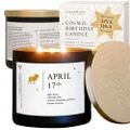 April 17th Birthdate Personalized Astrology Candle with Live Q&A | Reading for Your Birthday | Handmade Aries Candles | Unique Birthday Gifts for Women and Men