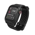 Designed for Apple Watch Series SE, Series 6/5/4 Impact Case Compatible with ECG and EKG Superior Sport Band Rugged Protective Case, Drop Proof Shock Proof Designed for Apple Watch, Stealth Black