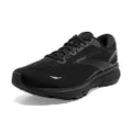 Brooks Men's Ghost 15 Neutral Running Shoe, Black/Black/Ebony, 9.5