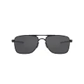 Oakley Men's Oo4124 Gauge 8 Rectangular Sunglasses, Matte Black/Grey, 62 mm
