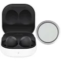 Samsung Galaxy Buds2 (ANC) Active Noise Cancelling, Wireless Bluetooth 5.2 Earbuds for iOS & Android, International Model - -R177 (Fast Wireless Charging Pad Bundle) (Graphite)