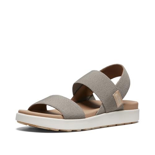 Keen Women's, Elle Backstrap Sandal, Brindle/Birch, 5