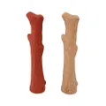 Outward Hound Dogwood Durable Dog Chew Toys, Real Wood & Mesquite, 2-pack, Medium