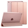ESR Yippee Trifold Smart Case for iPad 9.7 2018/2017 [A1822, A1823,A1893,A1954](Not for iPad 10.2), Lightweight Smart Cover with Auto Sleep/Wake, Hard Back Cover for iPad 5th/6th Gen, Rose Gold