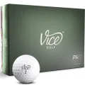 Vice Pro Soft Golf Balls, White (One Dozen)