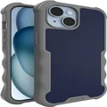Smartish® iPhone 15 Protective Magnetic Case - Gripzilla Compatible with MagSafe [Rugged + Tough] Heavy Duty Grip Armored Slim Cover w/Drop Tested Protection for Apple iPhone 15 - Blueberry Bandit