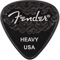 Fender 351 Shape, Black Heavy Guitar Pick (6)
