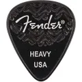 Fender 351 Shape, Black Heavy Guitar Pick (6)