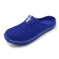 Amoji Unisex Garden Clogs Shoes Slippers Sandals AM1702, Blue, 6 Women/5 Men