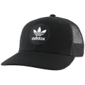 adidas Originals Men's Circle Mesh Snapback Cap, Black/White, ONE SIZE