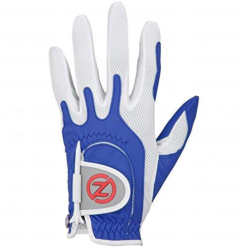 Zero Friction Ladies Compression Golf Glove - Blue RH Glove (LH Golfer)