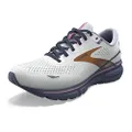 Brooks Women's Ghost 15 Neutral Running Shoe, Spa Blue/Neo Pink/Copper, 10 Wide