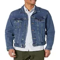 GAP Men's Icon Denim Jacket, Medium Dark, Large