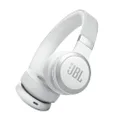 JBL Live 670NC - Wireless On-Ear Headphones with Adaptive Noise Cancelling with Smart Ambient, Up to 65H Battery Life with Speed Charge, Lightweight, Comfortable and Foldable Design (White)